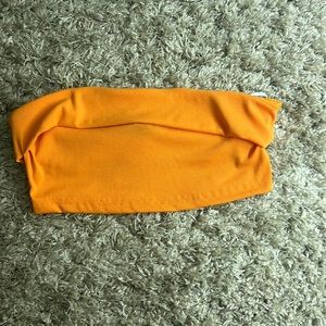 SHEIN orange crop top